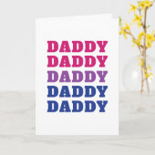 LGBTQ Daddy Bisexual Pride Vater Vatertag Karte (Gelbe Blume)