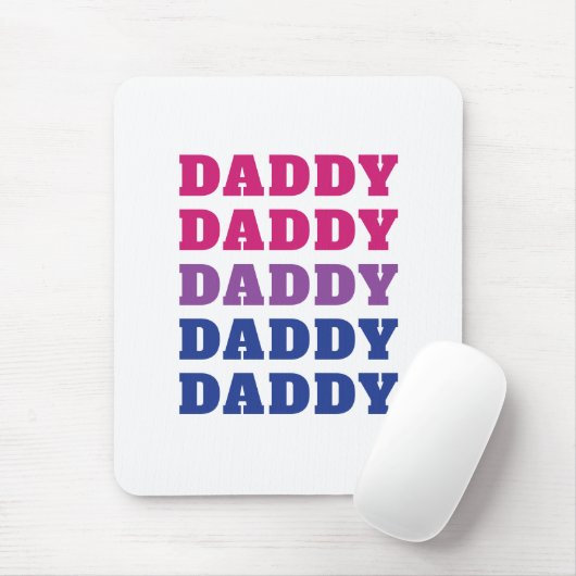 LGBTQ Daddy Bisexual Pride Vater Vatertag Mousepad (Mit Mouse)