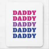 LGBTQ Daddy Bisexual Pride Vater Vatertag Mousepad (Vorne)