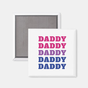LGBTQ Daddy Bisexueller Stolz Papa Vatertag Magnet
