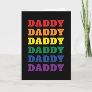 LGBTQ Daddy Gay Pride Vater Vatertag Karte