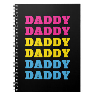LGBTQ Daddy Pansexual Pride Vater Vatertag Notizblock