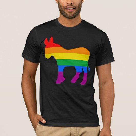 LGBTQ DEMOCRAT PRIT T-Shirt (Vorderseite)