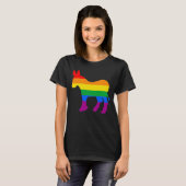 LGBTQ DEMOCRAT PRIT T-Shirt (Vorne ganz)