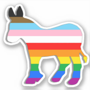 LGBTQ-Demokrat Aufkleber