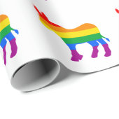 LGBTQ-Demokrat-Pride Geschenkpapier (Rolleneckpunkt)