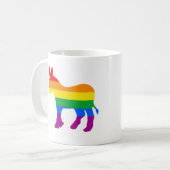 LGBTQ-Demokrat-Pride Kaffeetasse (Vorderseite Links)