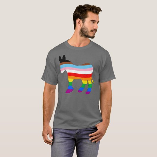 LGBTQ-Demokrat T-Shirt (Vorne ganz)