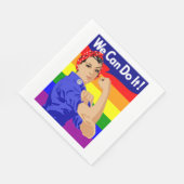 LGBTQ-DESIGN "WIR KÖNNEN ES TUN" SERVIETTE (Ecke)