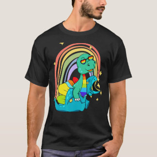 LGBTQ Dinosaur T Rex Tragen Dino Kostüm T-Shirt