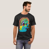 LGBTQ Dinosaur T Rex Tragen Dino Kostüm T-Shirt (Vorne ganz)