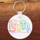 LGBTQ+ Doodle Schlüsselanhänger (Vorderseite)