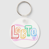 LGBTQ+ Doodle Schlüsselanhänger (Rückseite)