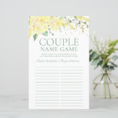 LGBTQ - Doppelname Game Yellow Roses (Stehend Vorderseite)