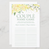 LGBTQ - Doppelname Game Yellow Roses (Vorne/Hinten)