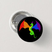 LGBTQ Drache-Knopf Button (Vorne & Hinten)