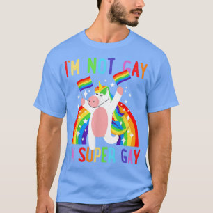 LGBTQ Einhorn Super Schwul Pride LGBT Verbündeter  T-Shirt