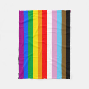 LGBTQ+ EINSCHLIESSENDE PRIDE-FLAGGE FLEECEDECKE