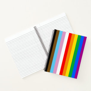 LGBTQ+ EINSCHLIESSENDE PRIDE-FLAGGE NOTIZBLOCK