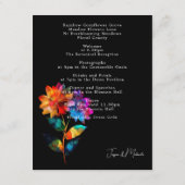 🌈 LGBTQ-Empfangsdetails Petals & Pride  Begleitkarte (Rückseite)