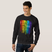 LGBTQ Equality Gay Pride Love Wins Be Yourself Mon Sweatshirt (Vorne ganz)