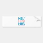 LGBTQ Er hat seinen Respekt vor meinen Geschlechte Autoaufkleber (Vorne)