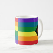 LGBTQ+-Fahnen Kaffeetasse (VorderseiteRechts)
