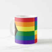 LGBTQ+-Fahnen Kaffeetasse (Vorderseite Links)