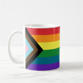 LGBTQ+-Fahnen Kaffeetasse (Links)