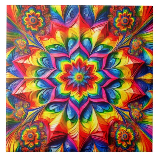 LGBTQ-Farben - modernes Design Fliese (Vorderseite)