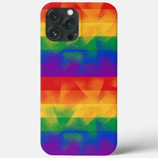 LGBTQ+ farbig Flag Case-Mate iPhone Case (Rückseite)