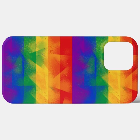 LGBTQ+ farbig Flag Case-Mate iPhone Case (Rückseite (Horizontal))