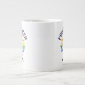 LGBTQ farbiger Feuerwehrmann Maltesisches Cross-De Jumbo-Tasse (Vorderseite)