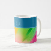 Lgbtq farbiger Regenbogen Kaffeetasse (VorderseiteRechts)