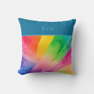 Lgbtq farbiger Regenbogen Kissen