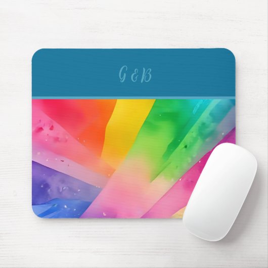 Lgbtq farbiger Regenbogen Mousepad (Mit Mouse)