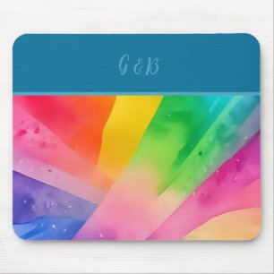 Lgbtq farbiger Regenbogen Mousepad