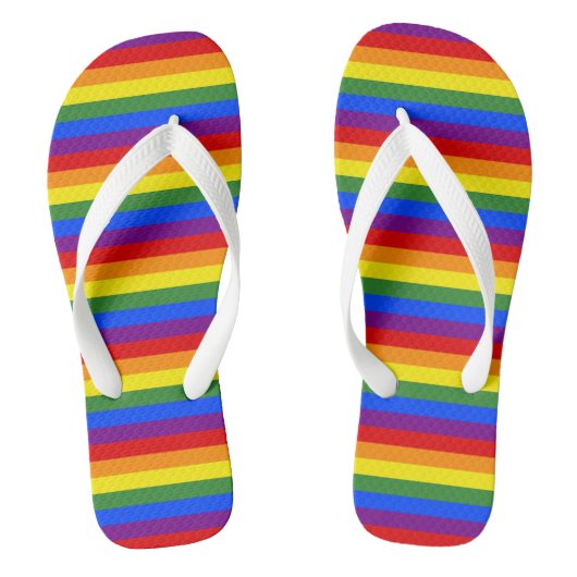 LGBTQ-Felgenmuster Badesandalen (Fußbett)