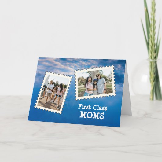 LGBTQ First Class MAMAS Beste MAMAS 2 benutzerdefi Karte (Vorderseite)