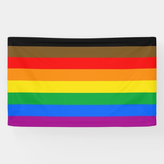 LGBTQ-Flag (8 Streifen) Banner (Horizontal)