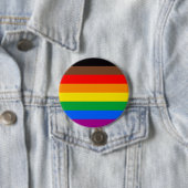 LGBTQ-Flag (8 Streifen) Button (Beispiel)