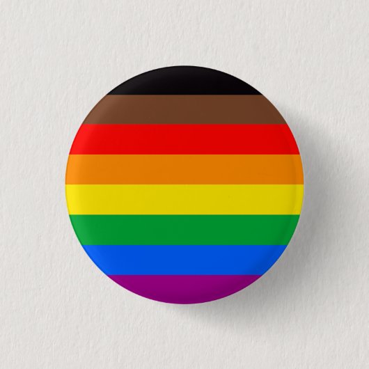 LGBTQ-Flag (8 Streifen) Button (Vorderseite)