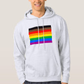 LGBTQ-Flag (8 Streifen) Hoodie (Vorderseite)