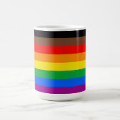 LGBTQ-Flag (8 Streifen) Kaffeetasse (Mittel)