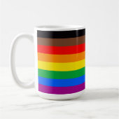 LGBTQ-Flag (8 Streifen) Kaffeetasse (Links)