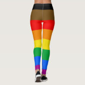 LGBTQ-Flag (8 Streifen) Leggings (Rückseite)