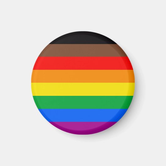 LGBTQ-Flag (8 Streifen) Magnet (Vorne)