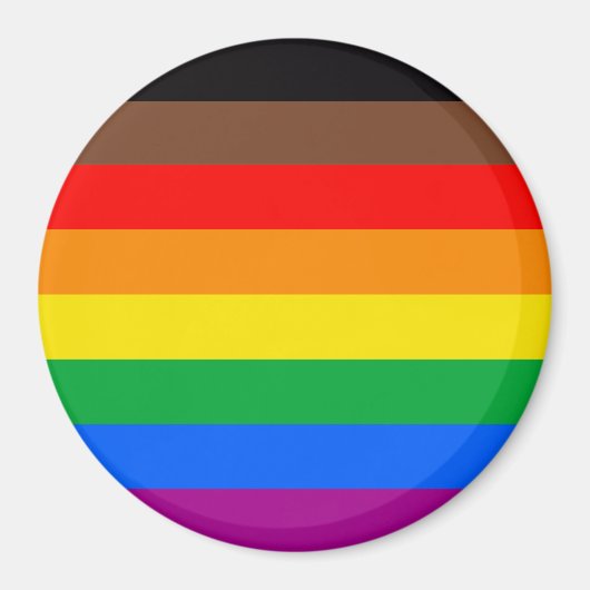 LGBTQ-Flag (8 Streifen) Magnet (Vorne)