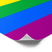 LGBTQ-Flag (8 Streifen) Poster (Ecke)