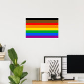 LGBTQ-Flag (8 Streifen) Poster (Heimbüro)